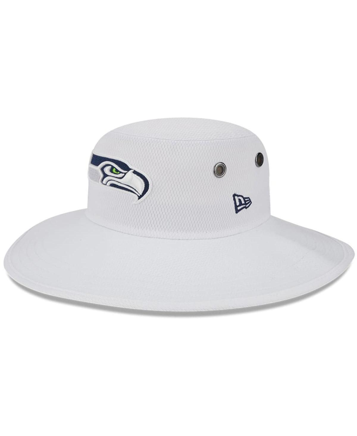 Shop New Era Men's  White Seattle Seahawks 2023 Nfl Training Camp Panama Bucket Hat