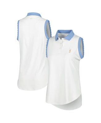Peter Millar Women's Fairway Frills Short Sleeve Jersey Polo Shirt - Multi