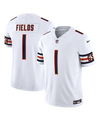 Men's Chicago Bears Justin Fields Nike White Vapor Limited Jersey