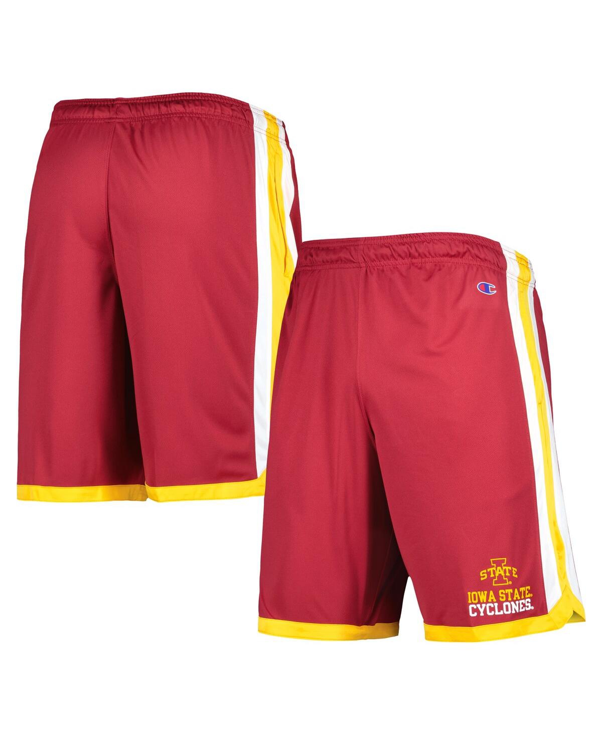 Shop Champion Men's  Cardinal Iowa State Cyclones Basketball Shorts