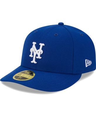 Men's Royal New York Mets White Logo&nbsp;Low Profile 59FIFTY Fitted Hat