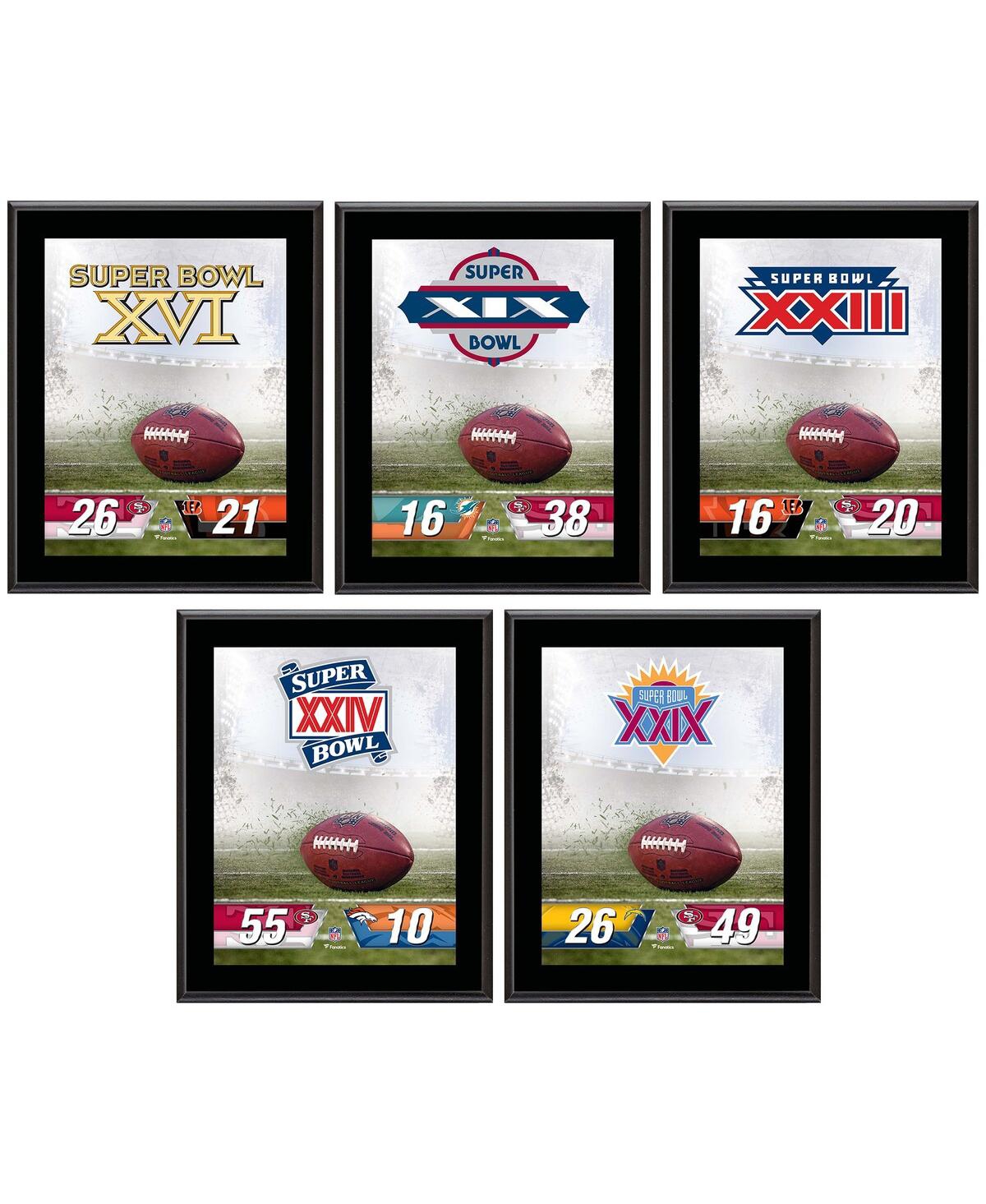 Fanatics Authentic San Francisco 49ers 10.5" X 13" Sublimated Super Bowl Champion Plaque Bundle In Multi
