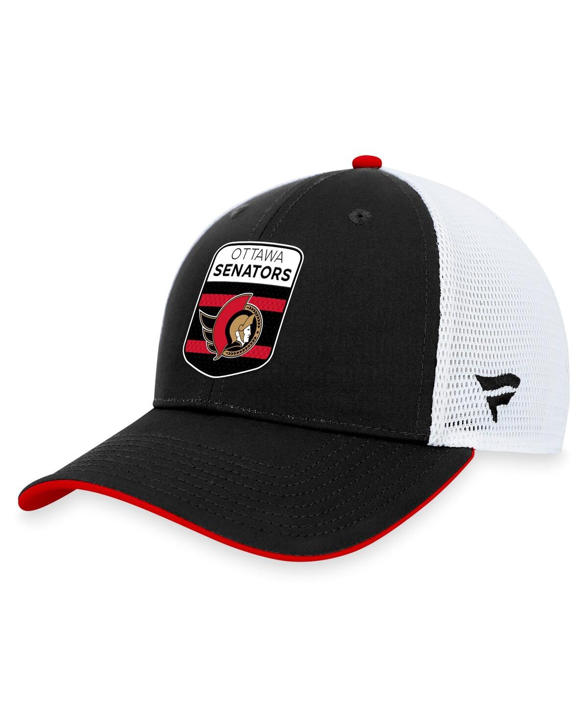 Shop Fanatics Men's  Black Ottawa Senators 2023 Nhl Draft On Stage Trucker Adjustable Hat