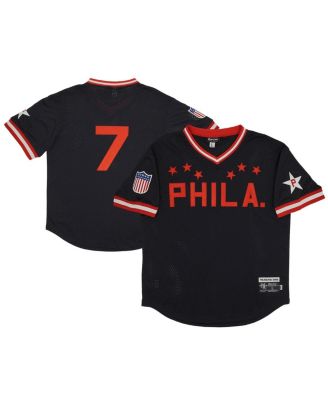Men's #7 Black Philadelphia Stars Mesh Replica V-Neck Jersey