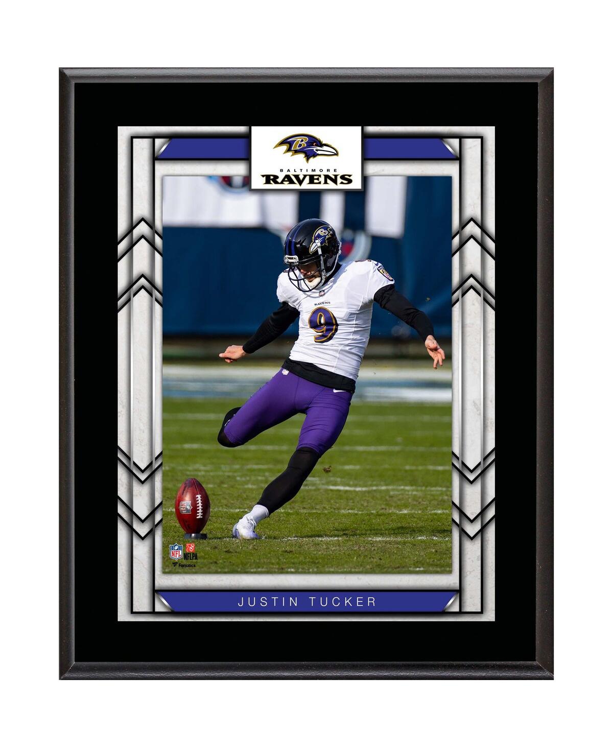 Fanatics Authentic Justin Tucker Baltimore Ravens 10.5" X 13" Player Sublimated Plaque In Multi