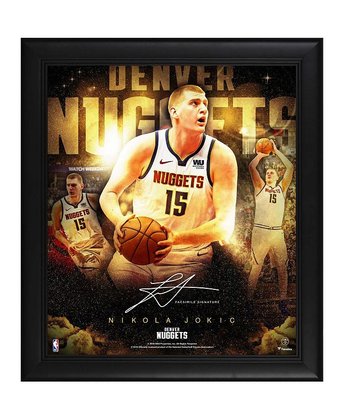 Shop Nikola Jokic Denver Nuggets Framed 15 x 17 Collage with a Piece of  Team-Used Ball