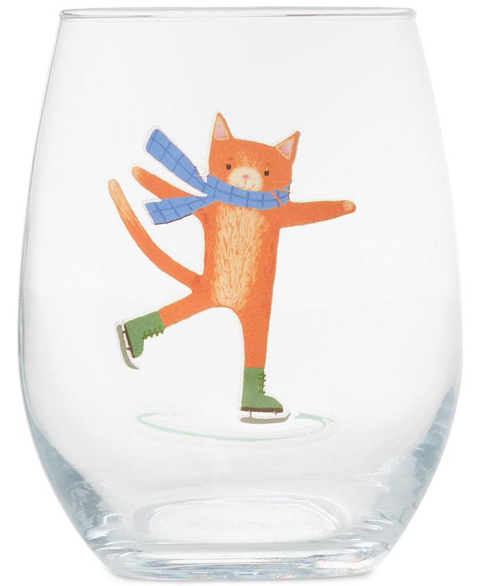 Big Mouth Inc. The Perfect Pour Cat Wine Glass - Macy's