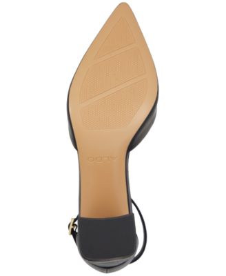 Women's Jan Pointed-Toe Ankle-Strap Block-Heel Pumps