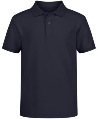 Nautica Little Boys Stretch Double Pique Polo Navy