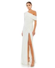 Macys long discount white dresses