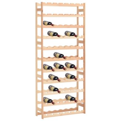 Wine Rack for 77 Bottles Pinewood