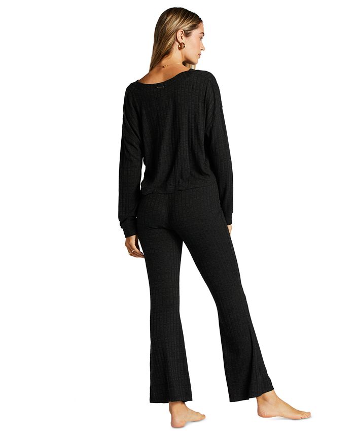 Billabong Juniors' So Easy Flare Ribbed HighRise Pants Macy's