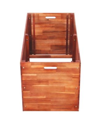 Garden Raised Bed Acacia Wood 39.4"x19.7"x19.7"