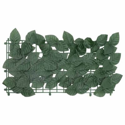 Balcony Screen with Dark Green Leaves 157.5"x59.1"