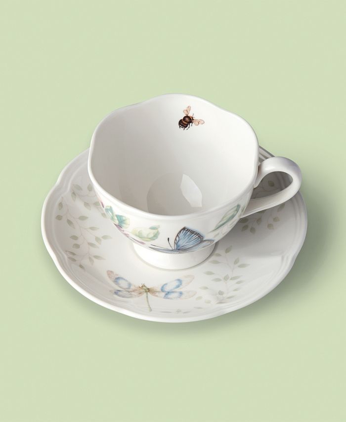 Lenox Butterfly Meadow Butterfly Cup and Saucer Set Macy's
