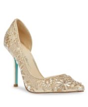 Betsey johnson sale gold heels