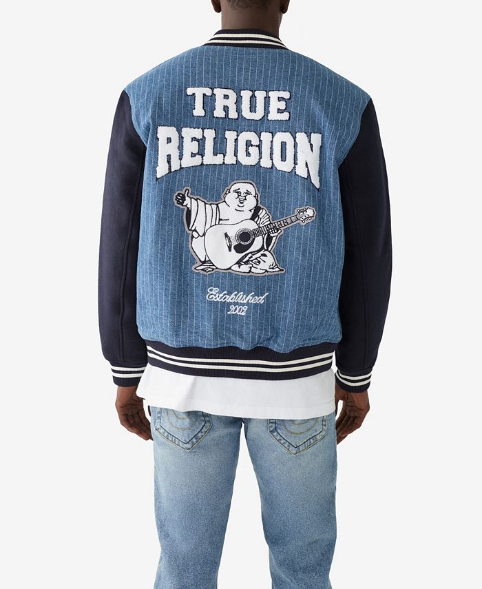 True religion hotsell varsity jacket blue