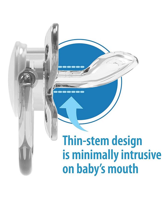 Dr. Browns PreVent Orthodontic Baby Pacifier, 06m, 4Pack, Glow in the
