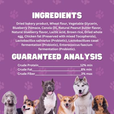 JoJo Good Chews Peanut Butter & Jelly Soft Chew Dog Treats – 5 oz/(2-Pack)