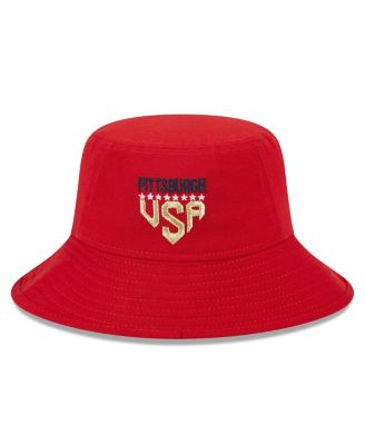 Men's Red Pittsburgh Pirates 2023 Fourth of July Bucket Hat