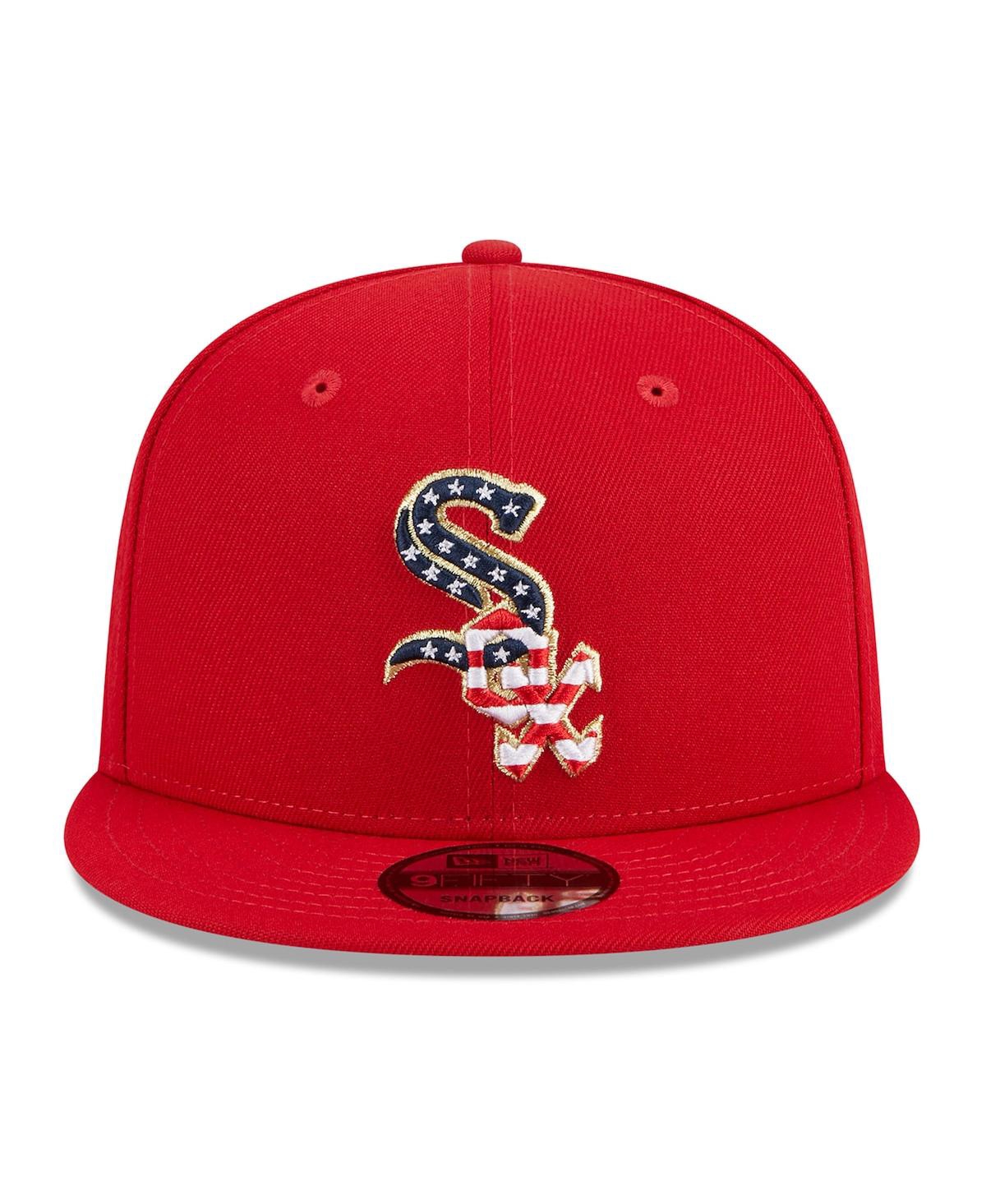 Shop New Era Men's  Red Chicago White Sox 2023 Fourth Of July 9fifty Snapback Adjustable Hat