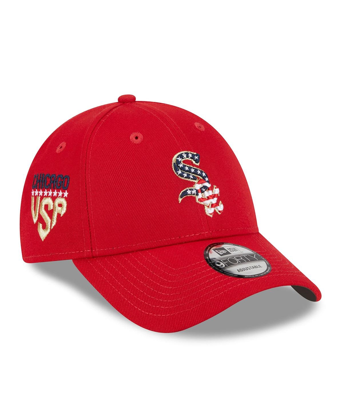 Men's New EraChicago White Sox 2023 Fourth of July 9FORTY Adjustable Hat - Red