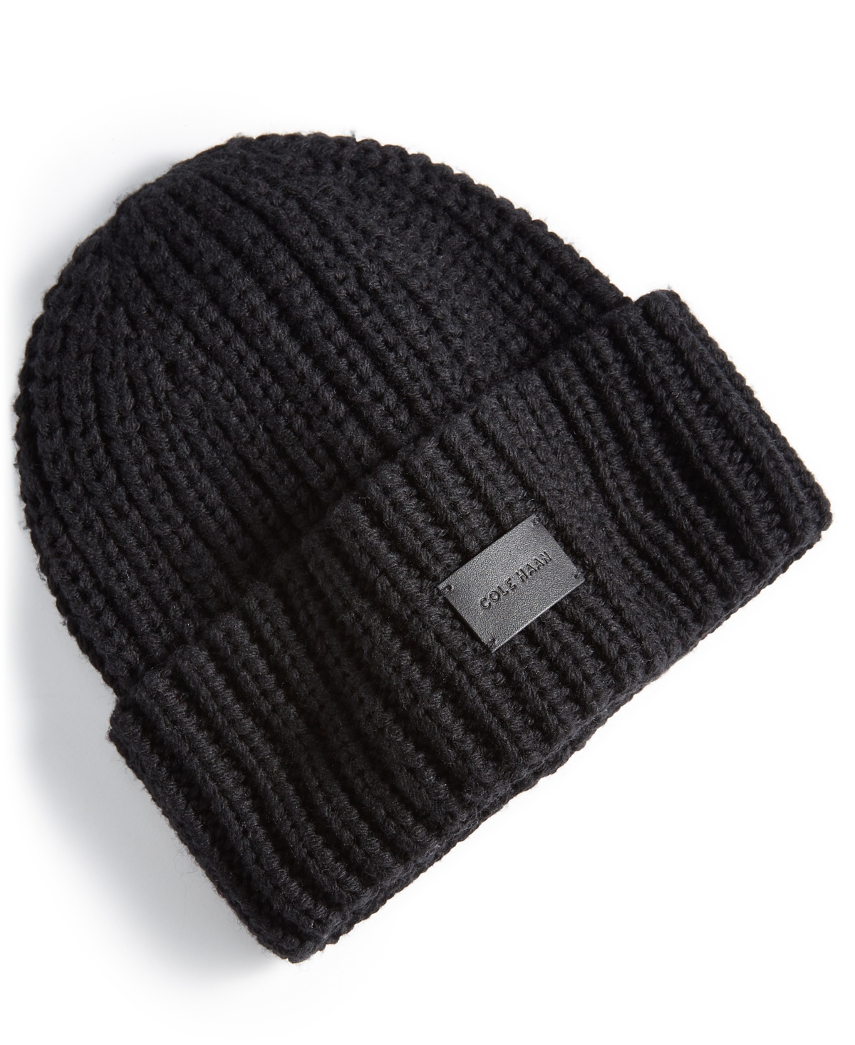 COLE HAAN MEN'S CHUNKY CARDIGAN STITCH HAT