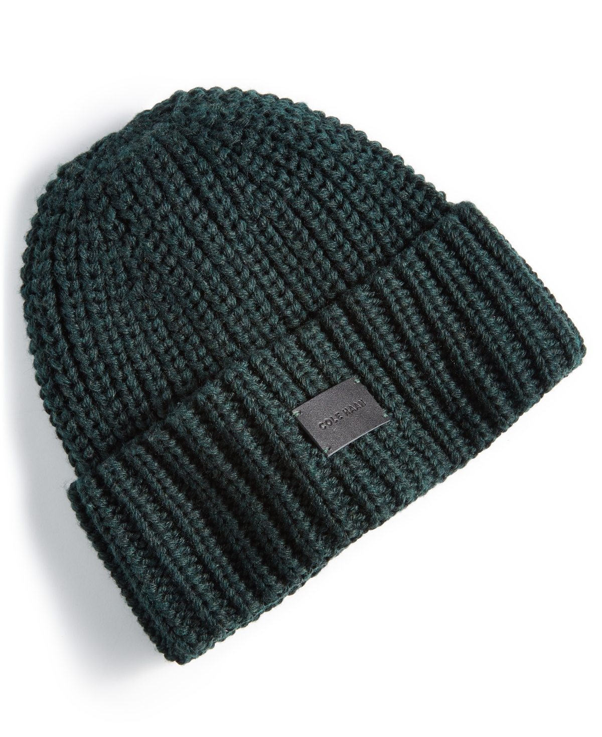 Cole Haan Men's Chunky Cardigan Stitch Hat In Scarab