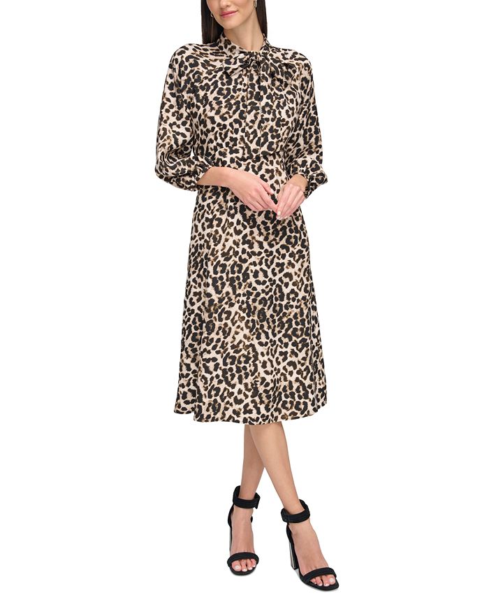 Calvin Klein Leopard One-Shoulder Bikini Top - Macy's