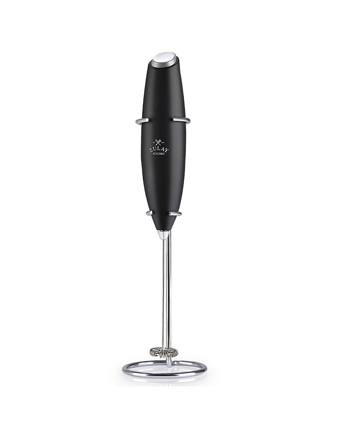 Zulay Kitchen Milk Boss Milk Frother With Stand Black - Macy's