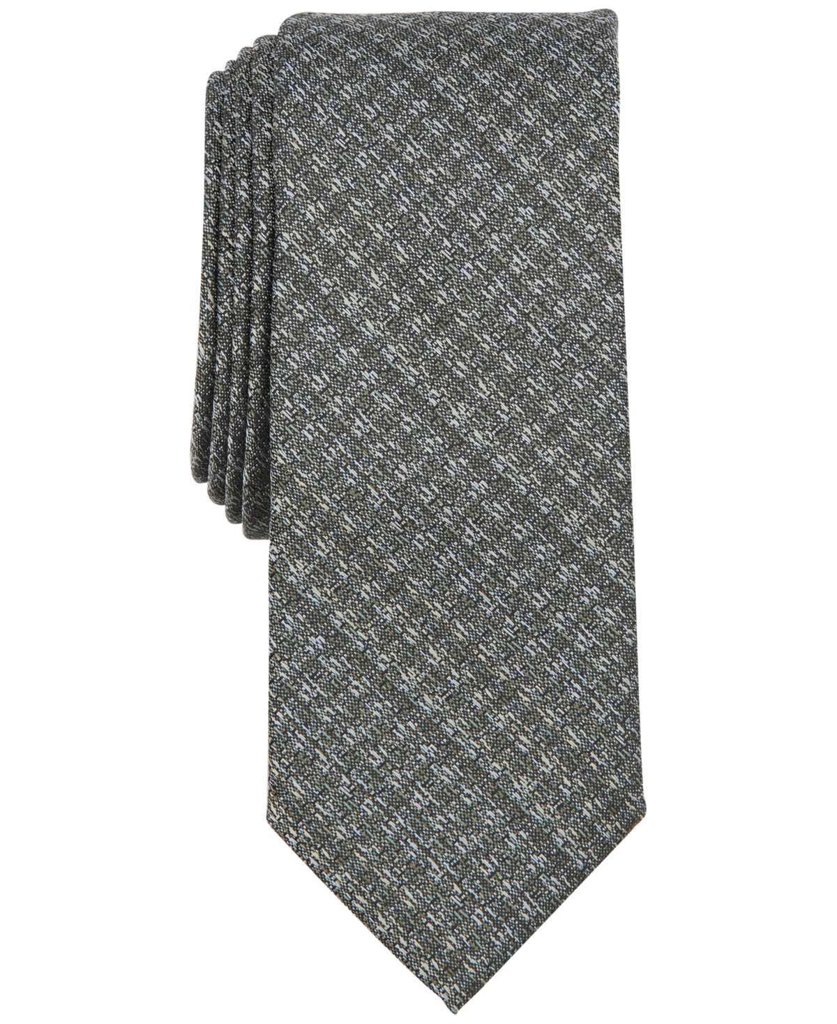 Bar Iii Men's Milan Solid Textured Tie, Created For Macy's In Green