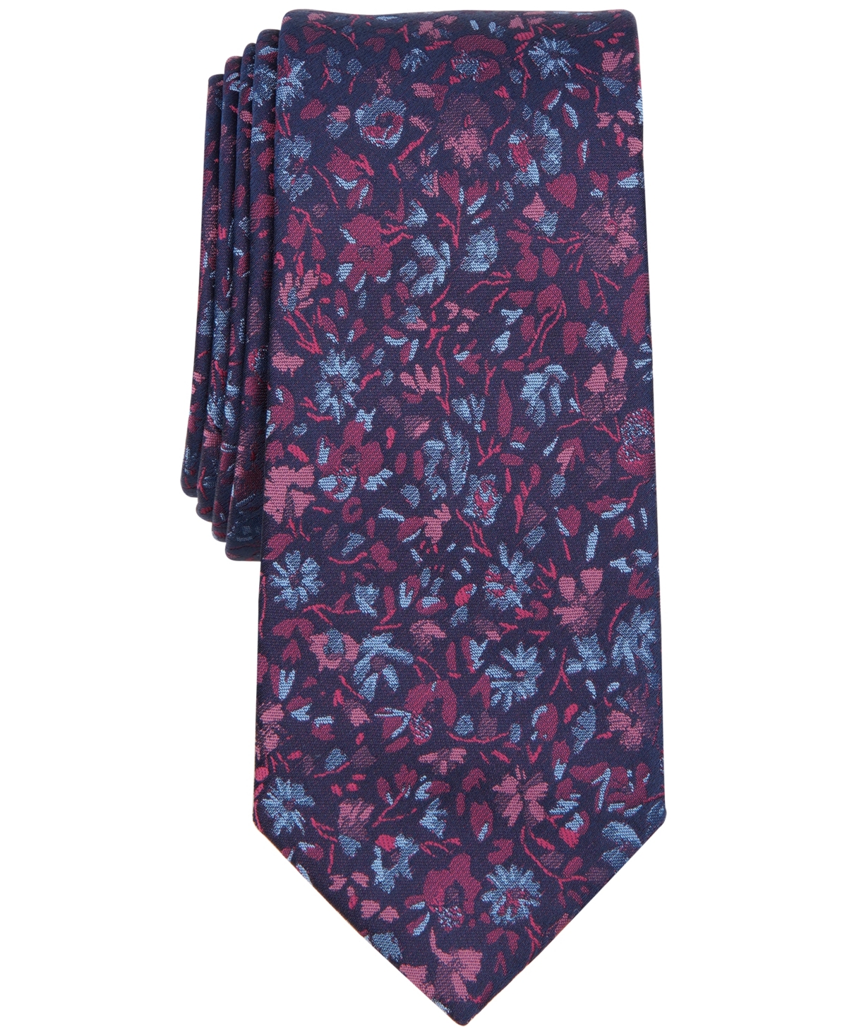 Bar Iii Men's Jenera Floral Tie, Created For Macy's In Rose