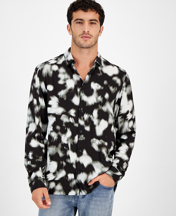 I.N.C. International Concepts Men's Ethereal Long Sleeve Button-Front ...