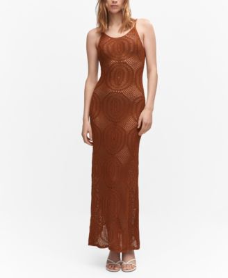 green emerald velvet dress Gia Openwork Long Knit Dress – Heavy Hues Label