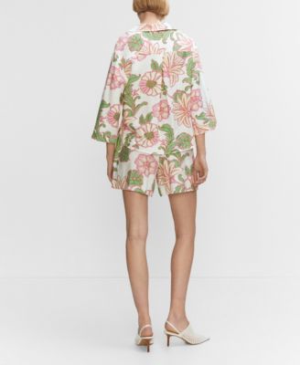 Women's Textured Printed Shirt