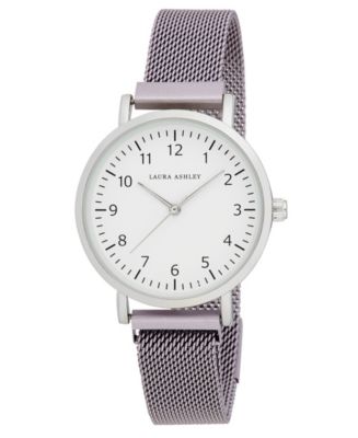 Laura Ashley Women's Quartz Purple Alloy Watch 34mm - Macy's