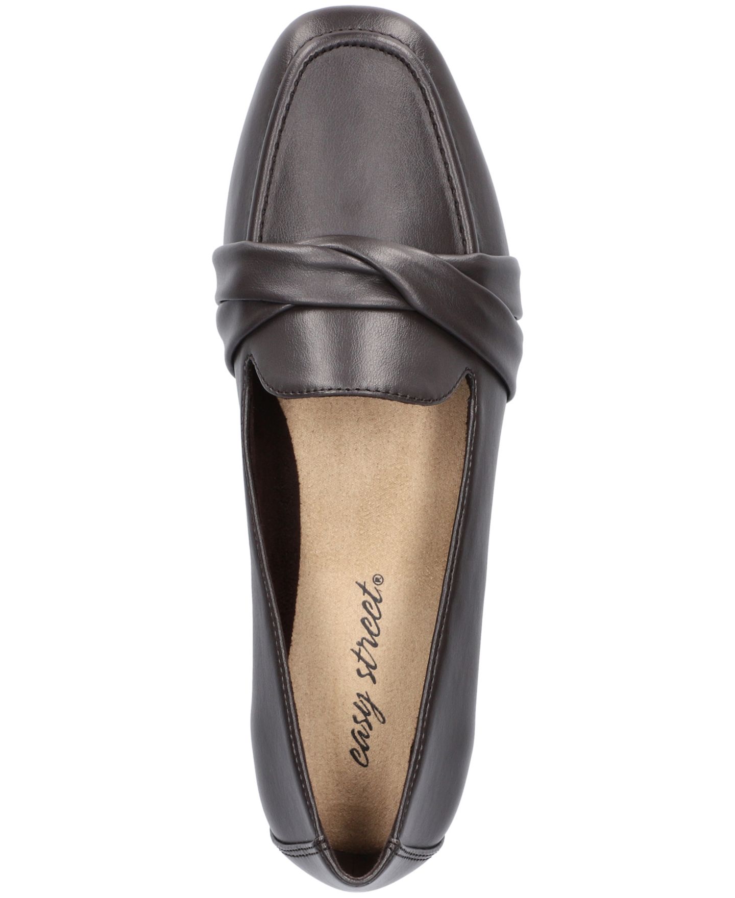 Женские балетки Easy Street Betty Square Toe, цвет: Коричневый — фото 4