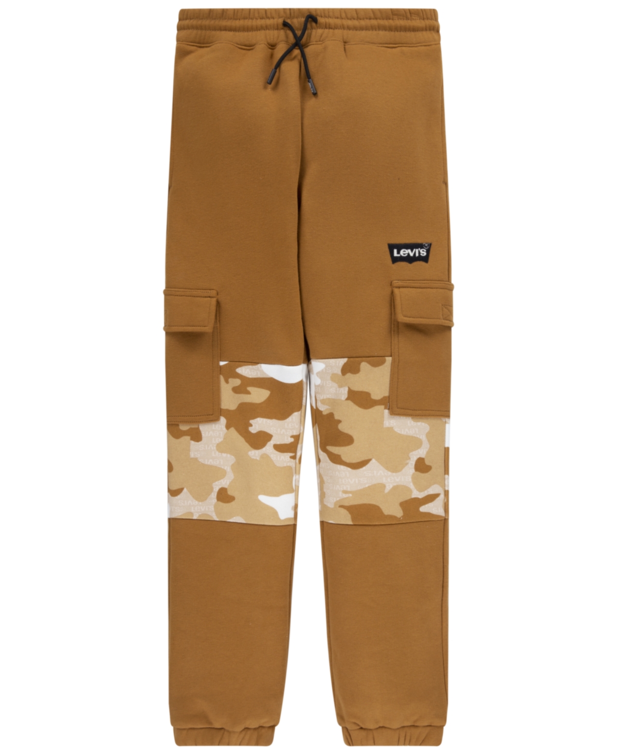 Levi's Kids' Big Boys Camo Cargo Jogger Pants In Cathay Spice
