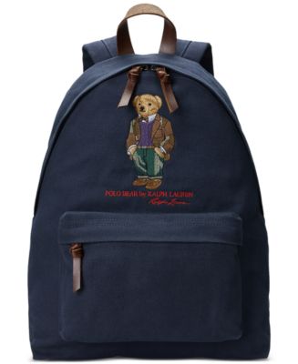 Polo Ralph Lauren Men's Polo Bear Canvas Backpack - Macy's