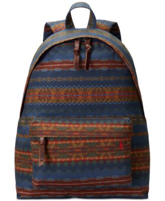 Polo Ralph Lauren - Men's Fair Isle Canvas Backpack