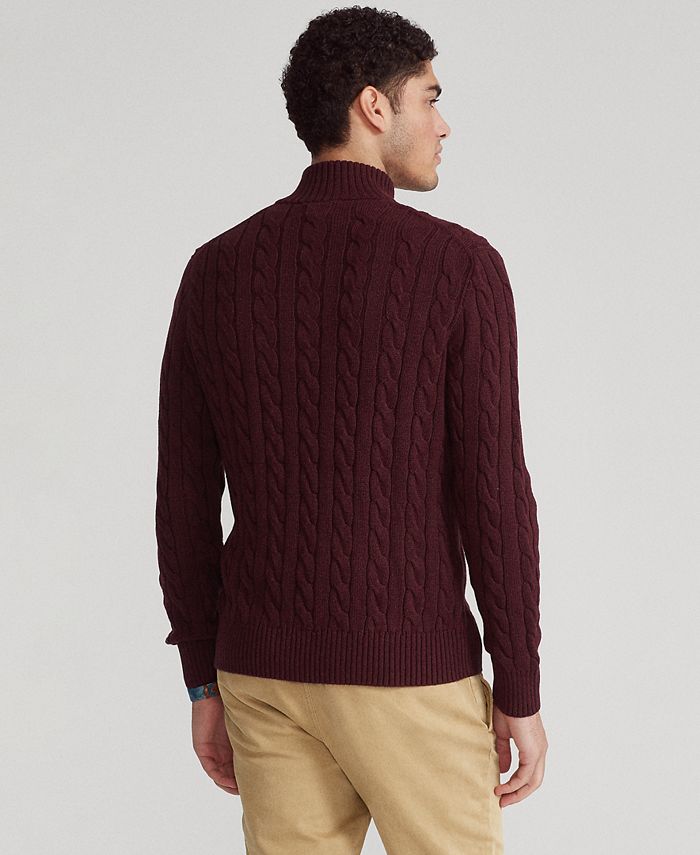 Polo Ralph Lauren Men's Speckled Wool-Blend Crewneck Sweater - Macy's