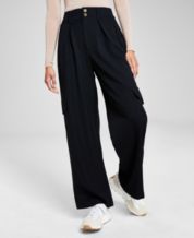 Waisted Pants Casual Baggy Mid Women's Wide Trousers Solid Leg