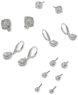 Crystal Solitaire E-Z Comfort Clip-on Earrings