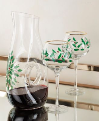 Holiday Decanter & Wine Glass Set