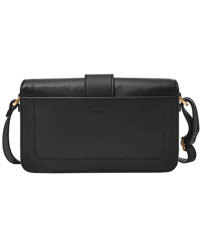 Fossil Zoey Leather Crossbody Bag In Black