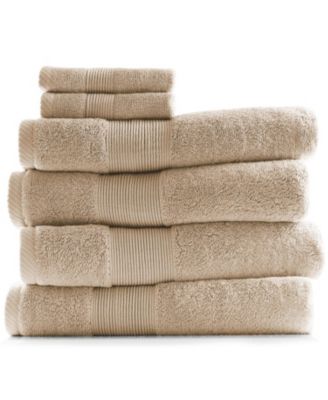 Luxury Combed Cotton Bath Towel Set, 6-Piece