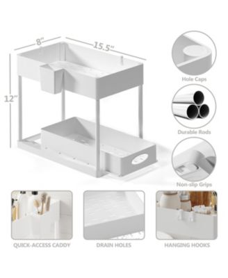 Under Sink Bathroom & Kitchen Cabinet Organizer