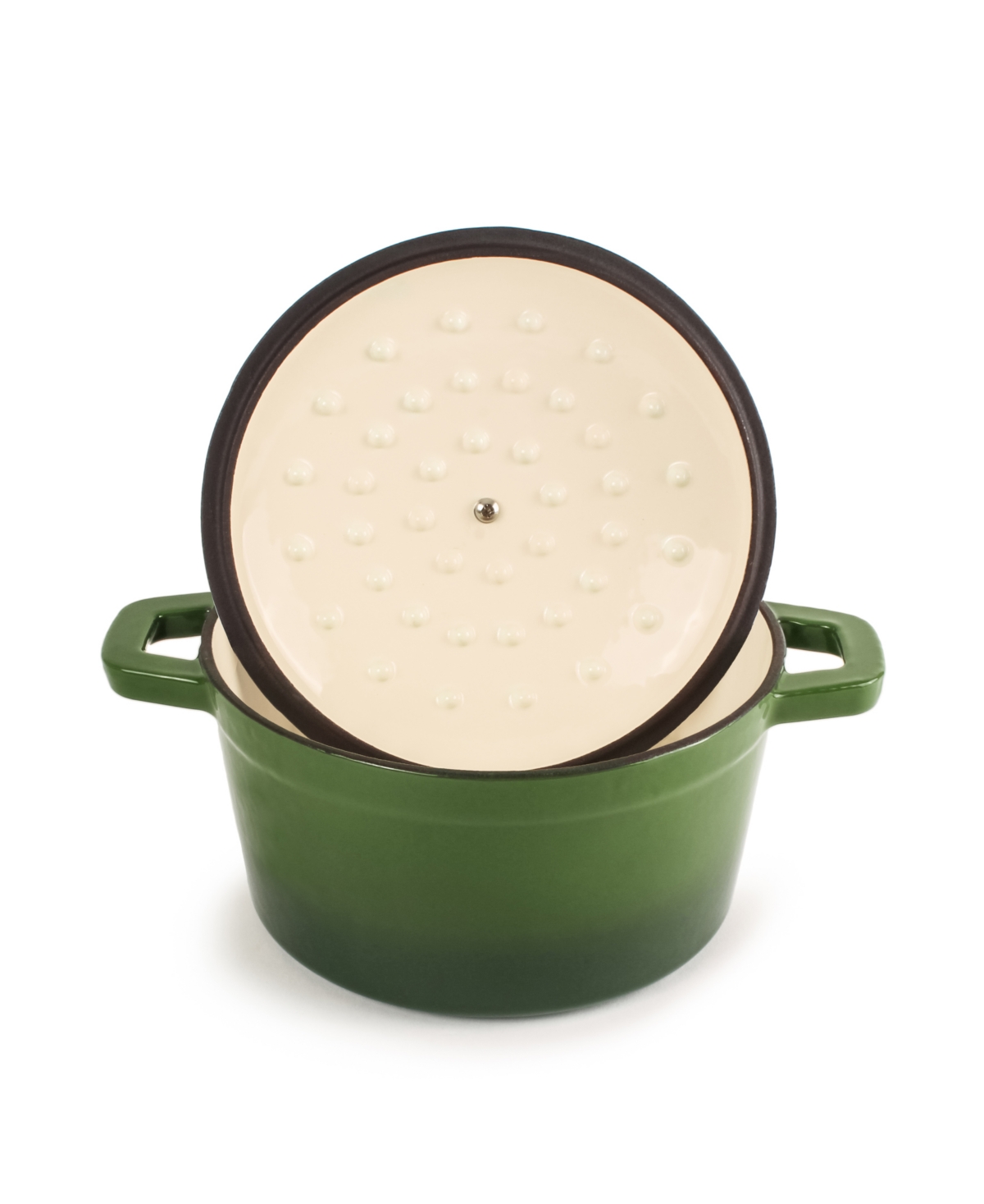 BergHOFF Neo 3pc Cast Iron Cookware Set, Grill Pan & Round Dutch Oven