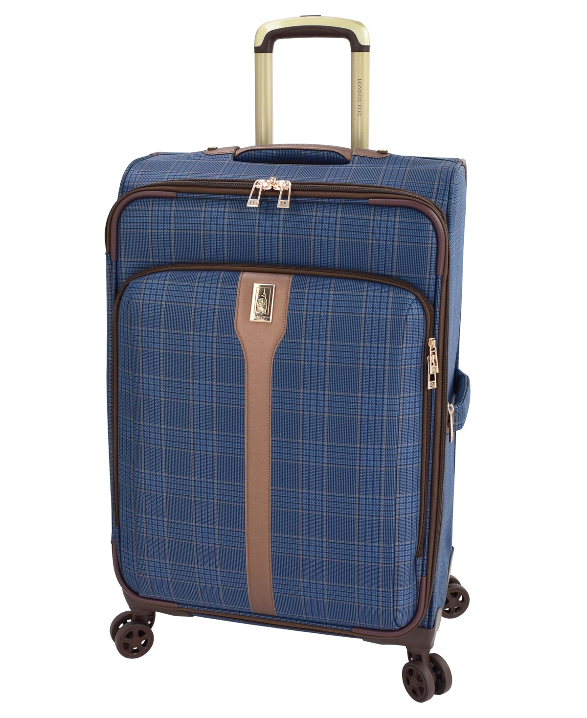 Brentwood Iii 29" Expandable Spinner Soft Side, Created for Macy's - Navy, Bronze