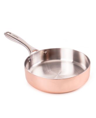 Vintage 4pc Tri-Ply Copper Cookware Set with Lids, Polished